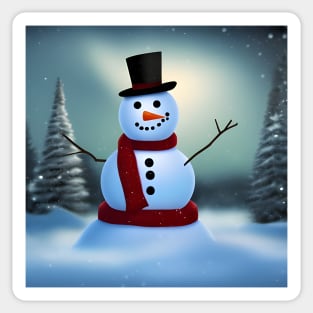 Christmas Snowman Sticker